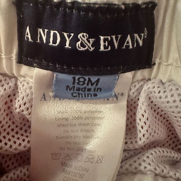 Andy & Evan Red, White and Blue Swim Trunks Size 18m - Picture 3 of 4